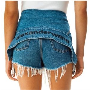 Alexander wang denim shorts